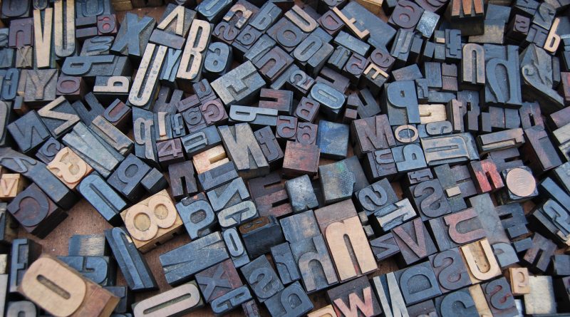 letter wood stamp lot