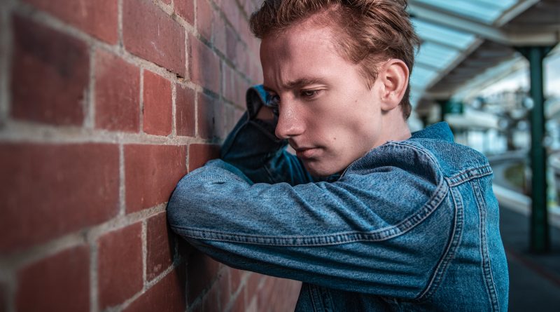 men's blue denim jacket